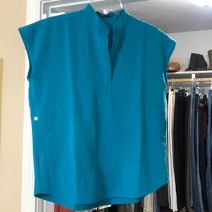 Women’s Teal Rafaela- Oversized Scrub Top